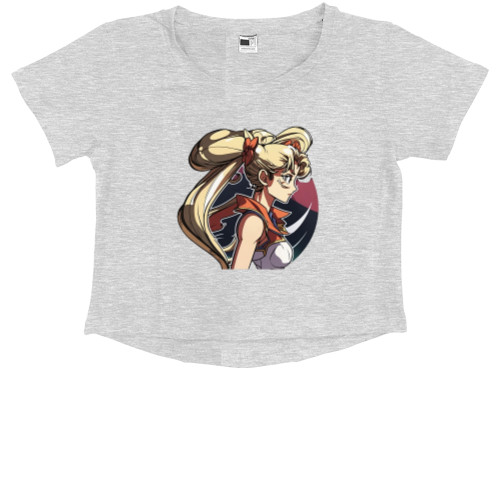 Kids' Premium Cropped T-Shirt - Dusky Sailor Moon - Mfest