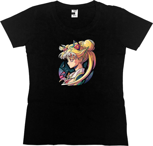 Women's Premium T-Shirt - Bright Sailor Moon - Mfest