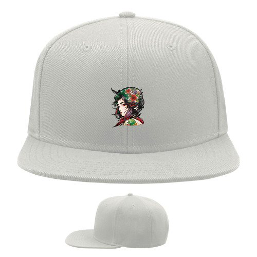 Snapback Baseball Cap - Charming Geisha - Mfest