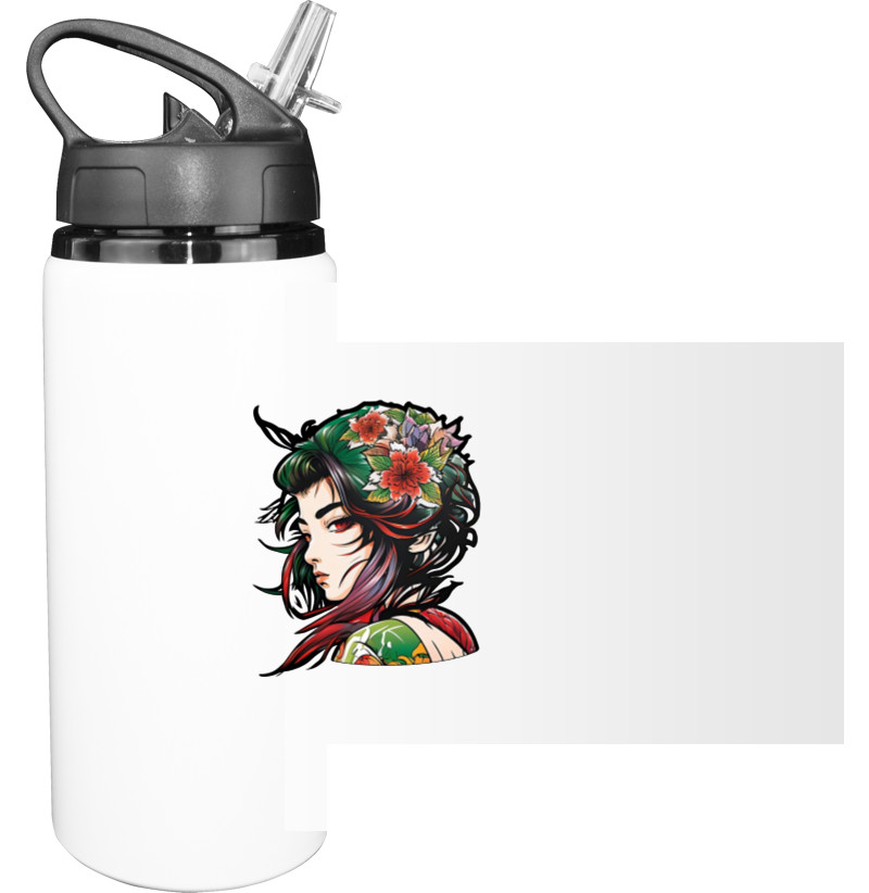 Sport Water Bottle - Charming Geisha - Mfest