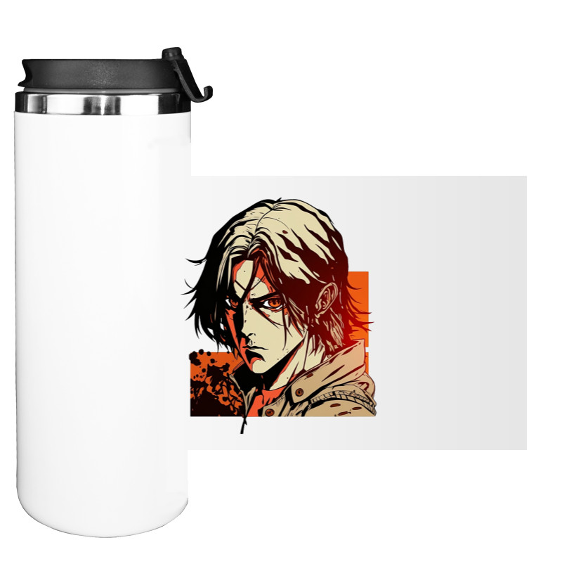 Water Bottle on Tumbler - Attack on Titan Levi Ackerman - Mfest