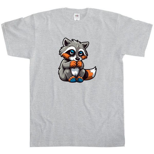 Еноты - Kids' T-Shirt Fruit of the loom - Tricky Raccoon - Mfest