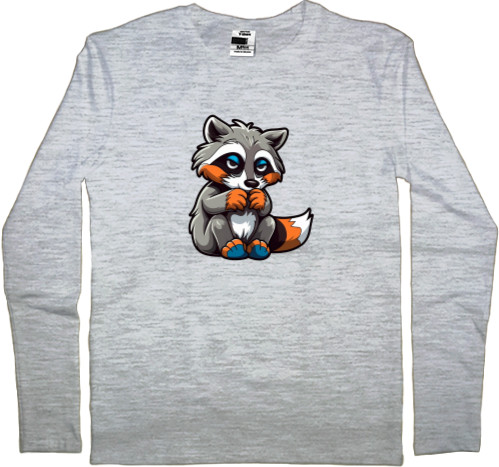 Еноты - Men's Longsleeve Shirt - Tricky Raccoon - Mfest