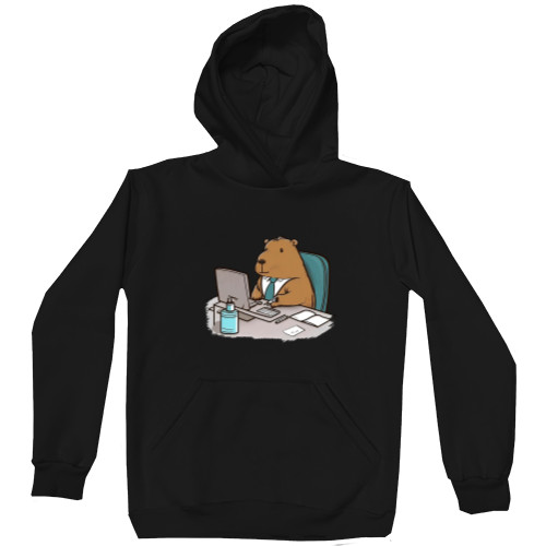 Kids' Premium Hoodie - Capybara in the office - Mfest