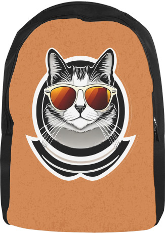 Backpack 3D - Cool cat in glasses - Mfest