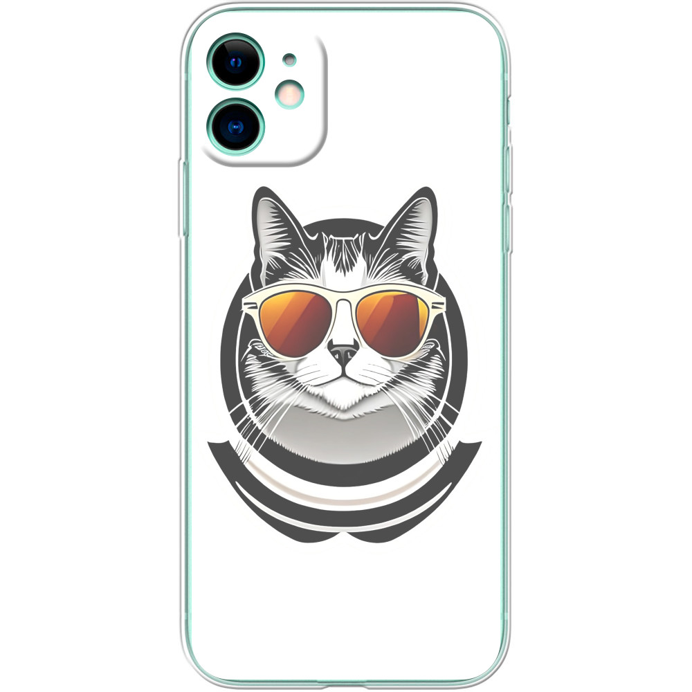 iPhone Case - Cool cat in glasses - Mfest