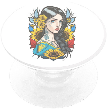 PopSocket - Charming Ukrainian girl with flowers - Mfest