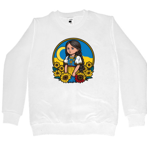 Kids' Premium Sweatshirt - Cute Ukrainian girl - Mfest