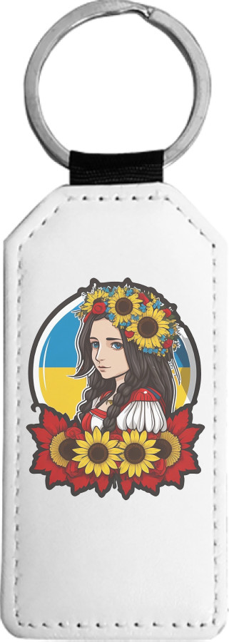 Rectangular Keychain - A lovely Ukrainian girl - Mfest