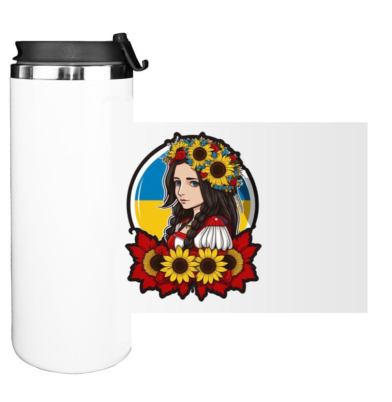 Water Bottle on Tumbler - A lovely Ukrainian girl - Mfest