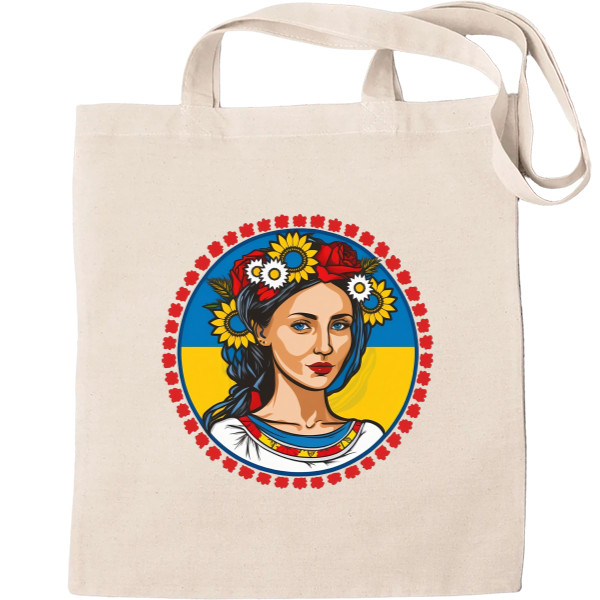 Tote Bag - Ukrainian girl in a wreath - Mfest