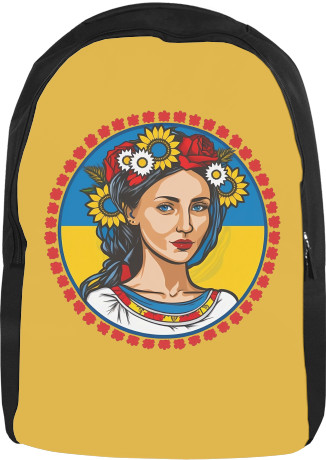 Backpack 3D - Ukrainian girl in a wreath - Mfest