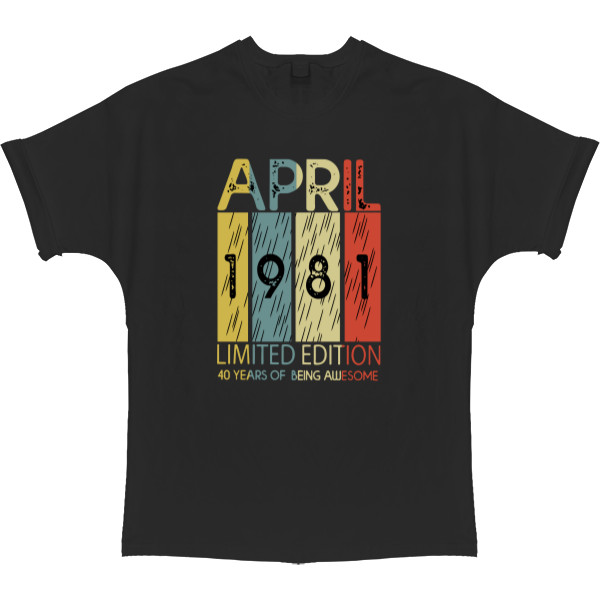 T-shirt Oversize - April 1981 - Mfest