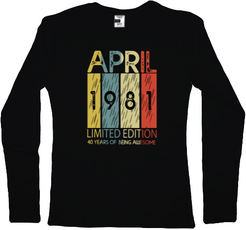 Women's Longsleeve Shirt - April 1981 - Mfest