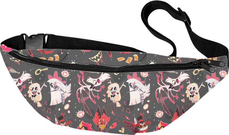 Fanny Pack 3D - Hazbin hotel pattern - Mfest