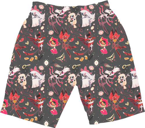 Men's Shorts 3D - Hazbin hotel pattern - Mfest