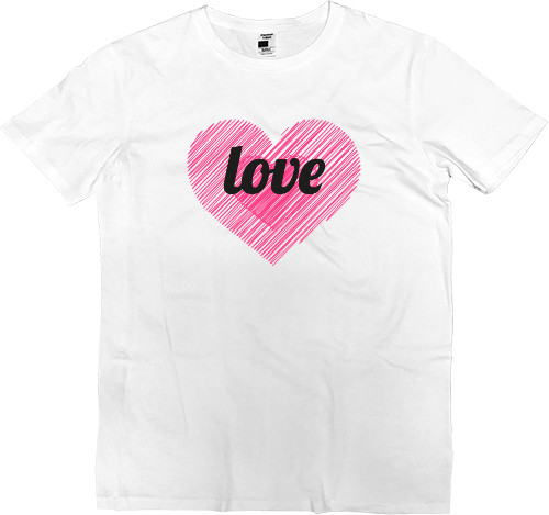 Kids' Premium T-Shirt - Love pink Heart - Mfest