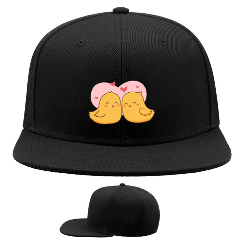 Snapback Baseball Cap - Влюбленные цыплята - Mfest