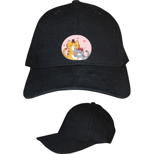 Kids' Baseball Cap 6-panel - Влюбленные котики - Mfest