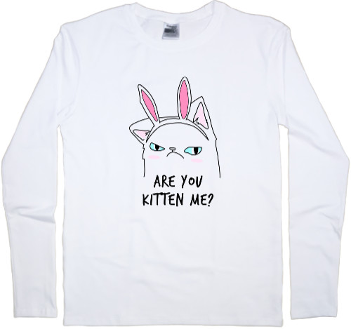 Kids' Longsleeve Shirt - Are you kitten me - Mfest