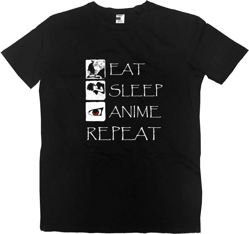 Kids' Premium T-Shirt - Eat Sleep Anime repeat - Mfest