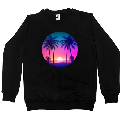 Women's Premium Sweatshirt - Palm Beach  Neon Dawn - Mfest