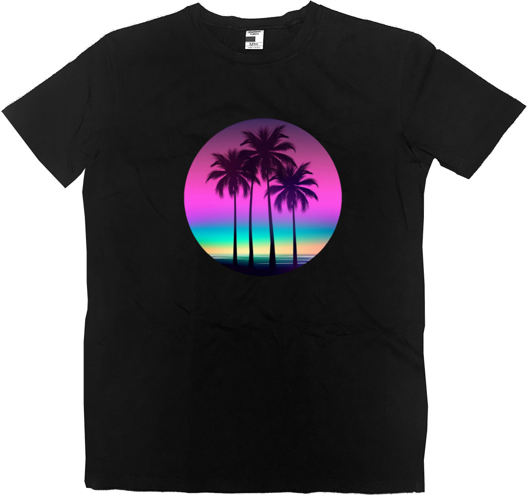 Men’s Premium T-Shirt - Palm Beach  Soft Shades - Mfest