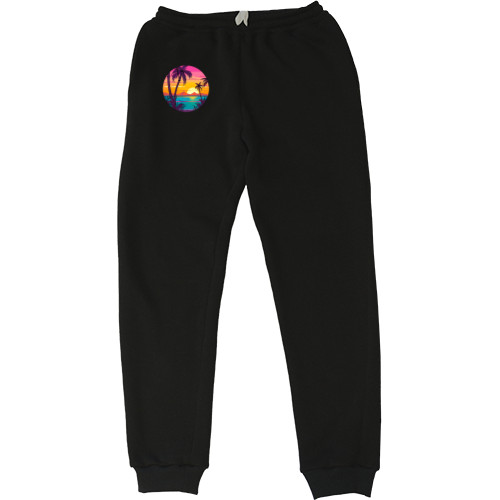 Women's Sweatpants - Palm Beach  Bright Sunrise - Mfest