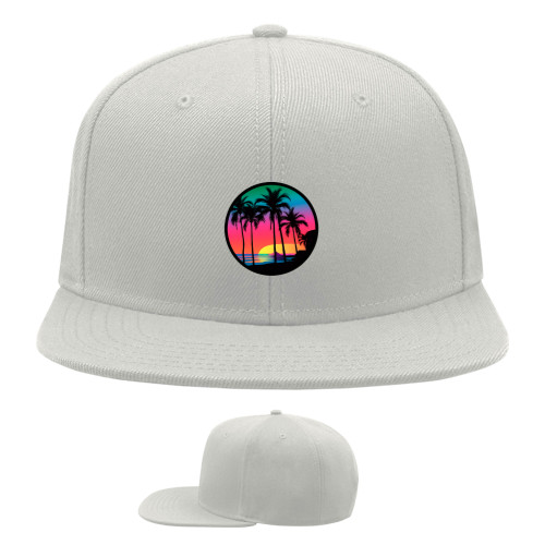 Snapback Baseball Cap - Palm Beach  In the Shade - Mfest