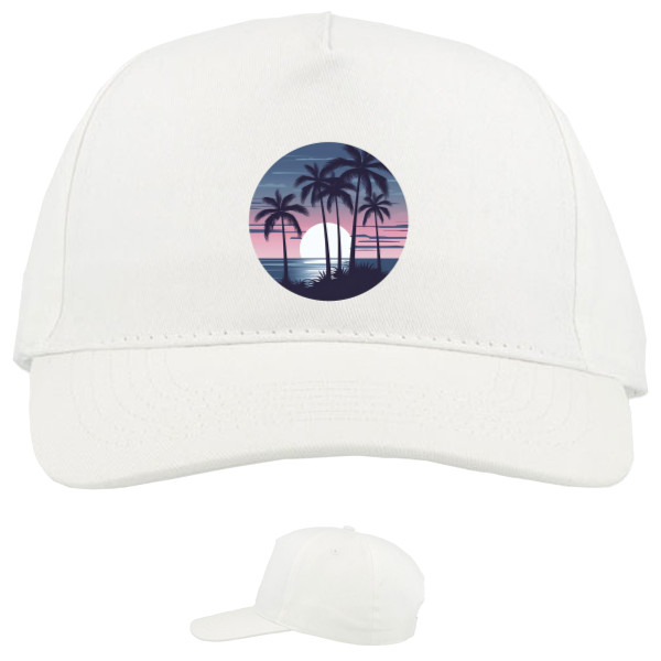 Baseball Caps - 5 panel - Palm Beach  Sunset - Mfest