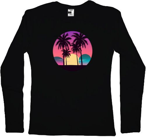 Women's Longsleeve Shirt - Palm Beach  Triple Moon - Mfest