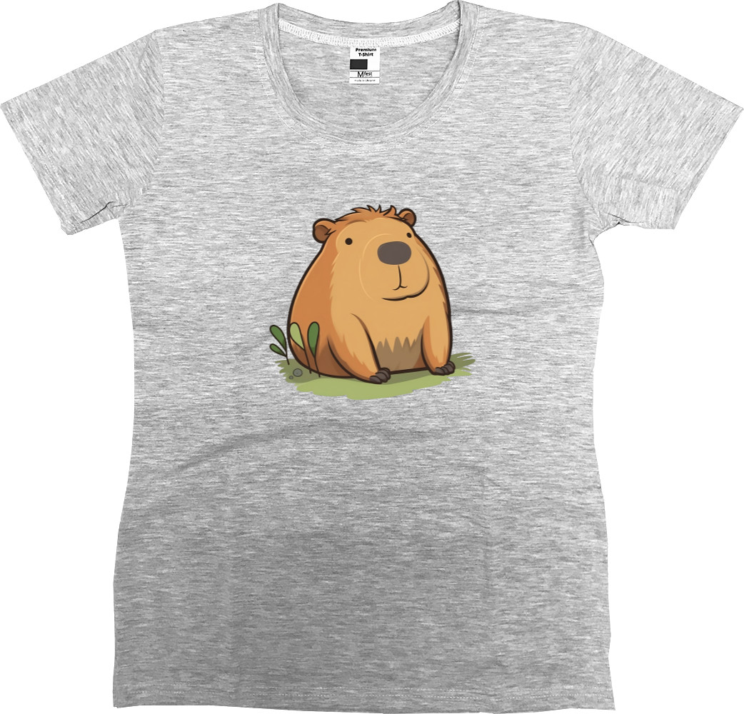 Women's Premium T-Shirt - Capybara puffy - Mfest