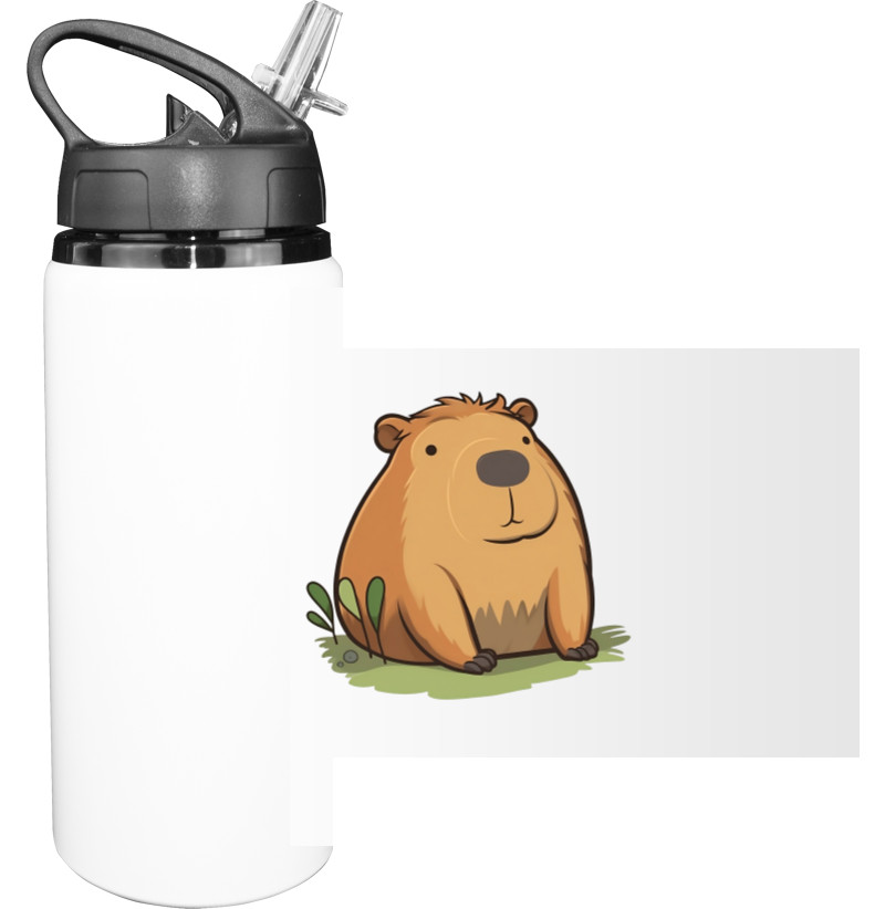 Sport Water Bottle - Capybara puffy - Mfest