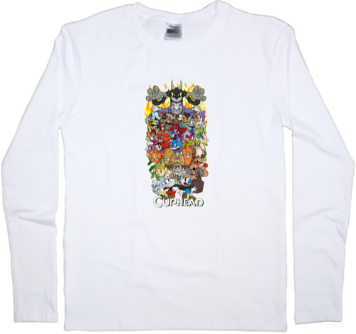 Men's Longsleeve Shirt - Cuphead bosses - Mfest