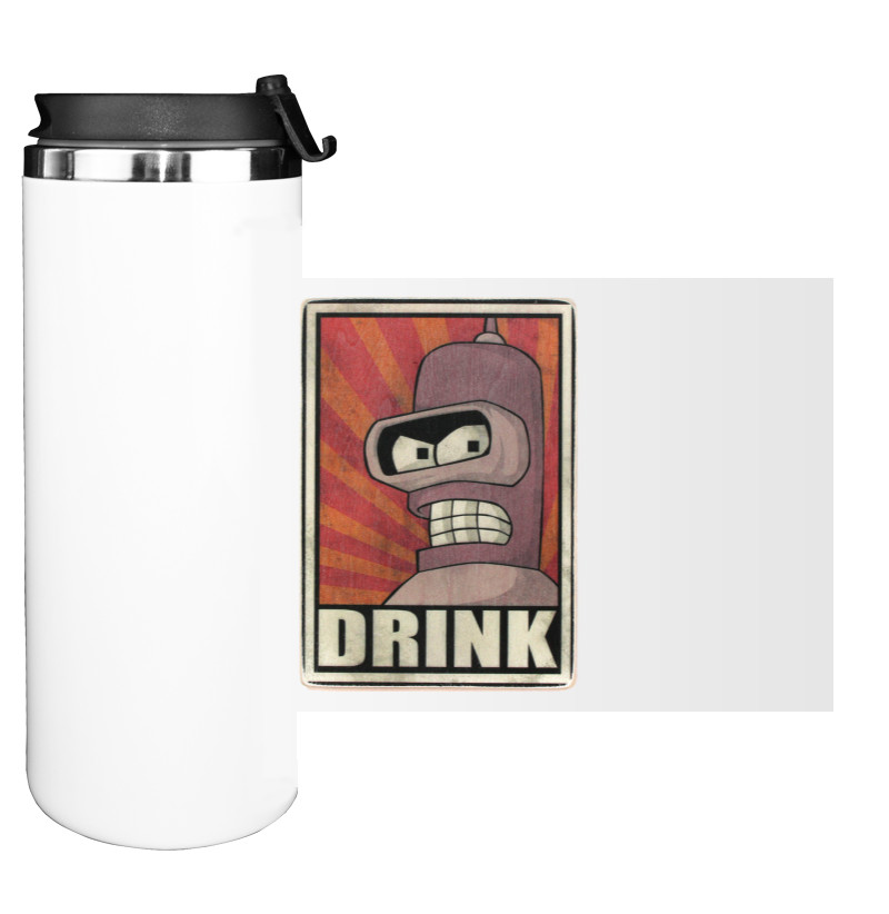 Water Bottle on Tumbler - Бендер. Выпей - Mfest