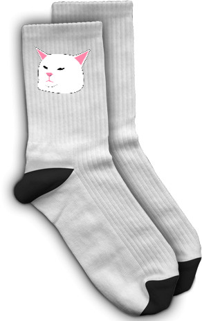 Socks - Кот мем, за столом - Mfest