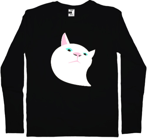 Kids' Longsleeve Shirt - Кот мем, качает головой - Mfest