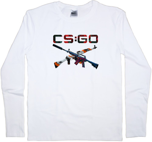 Kids' Longsleeve Shirt - cs go weapons - Mfest