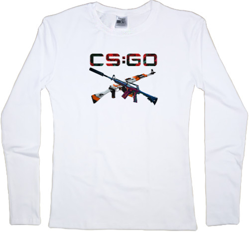 Women's Longsleeve Shirt - cs go weapons - Mfest