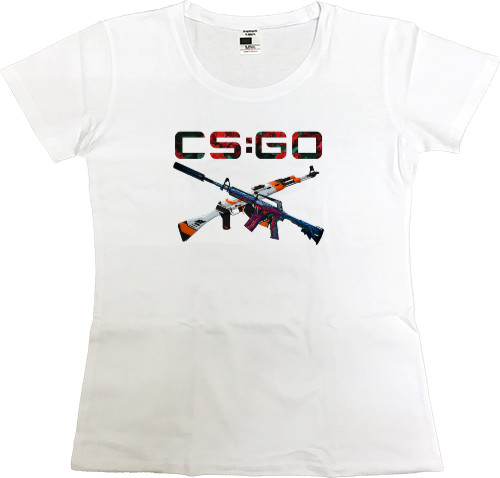 Women's Premium T-Shirt - cs go weapons - Mfest