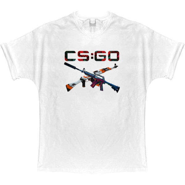 T-shirt Oversize - cs go weapons - Mfest