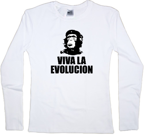 Интернет приколы - Women's Longsleeve Shirt - viva la evolucion - Mfest