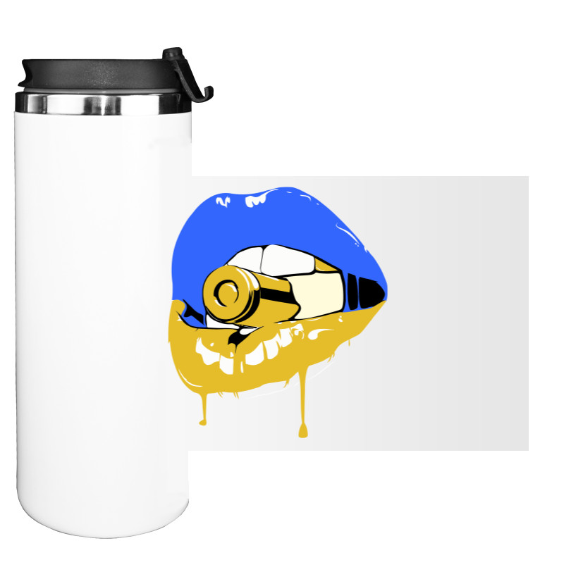 Water Bottle on Tumbler - Футболка з українською символікою - Mfest