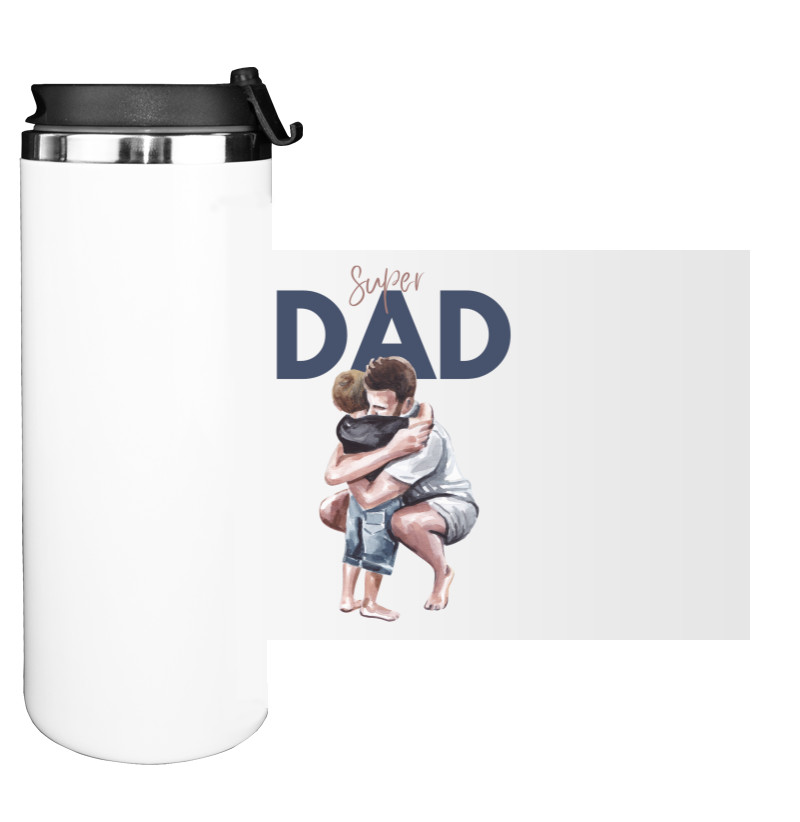 Water Bottle on Tumbler - Супер папа - Mfest