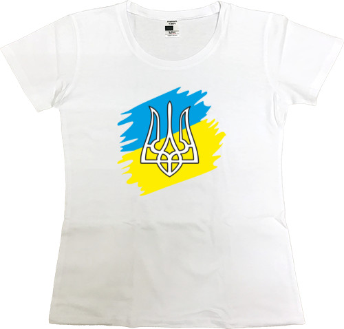 Women's Premium T-Shirt - Герб України - Mfest