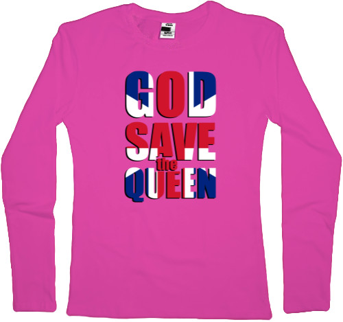 Women's Longsleeve Shirt - God Save the Queen - Mfest