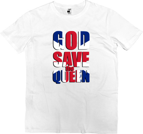 Футболка Премиум Мужская - God Save the Queen - Mfest