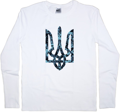 Men's Longsleeve Shirt - Тризуб камуфляж - Mfest