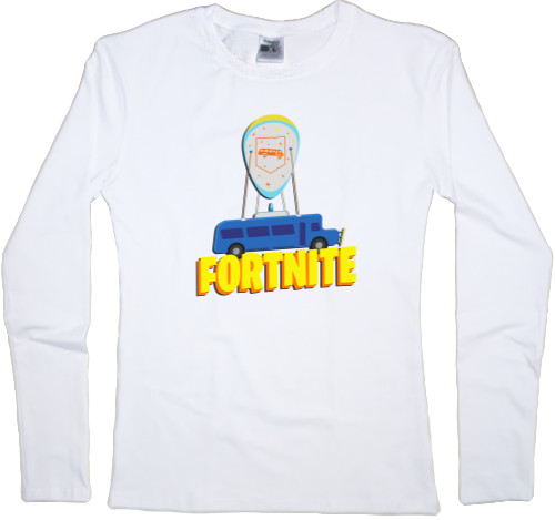 Women's Longsleeve Shirt - Fortnite bus - Mfest