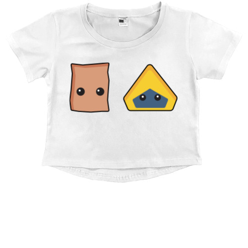 Kids' Premium Cropped T-Shirt - Little nightmares minimalist - Mfest